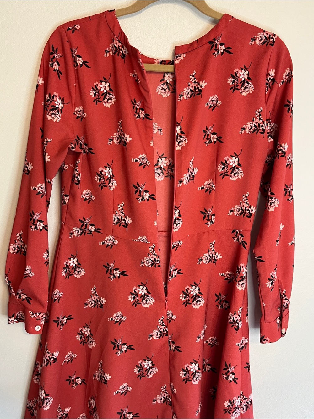 LOFT Pleated Cuff Flare Dress Size 6P - Picture 10 of 11
